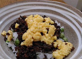 肉そぼろご飯