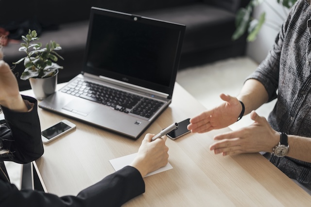 社員インタビューの様子